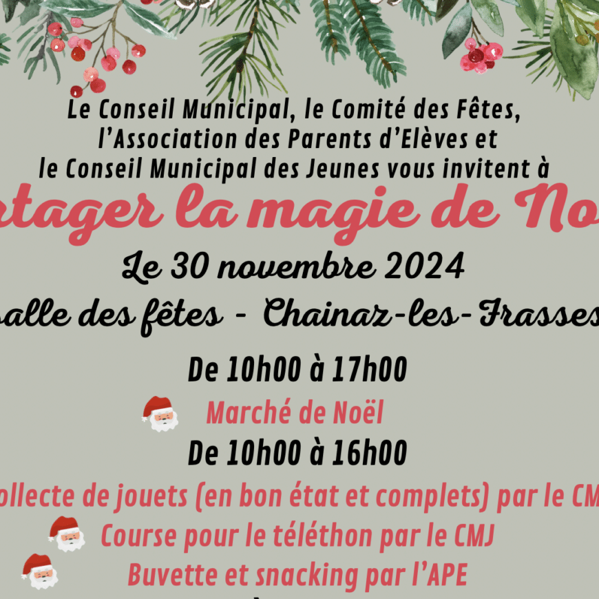 Marché de Noël – Chainaz les Frasses